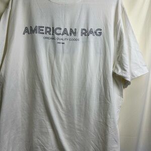 American Rag Men's White Short Sleeve Tee